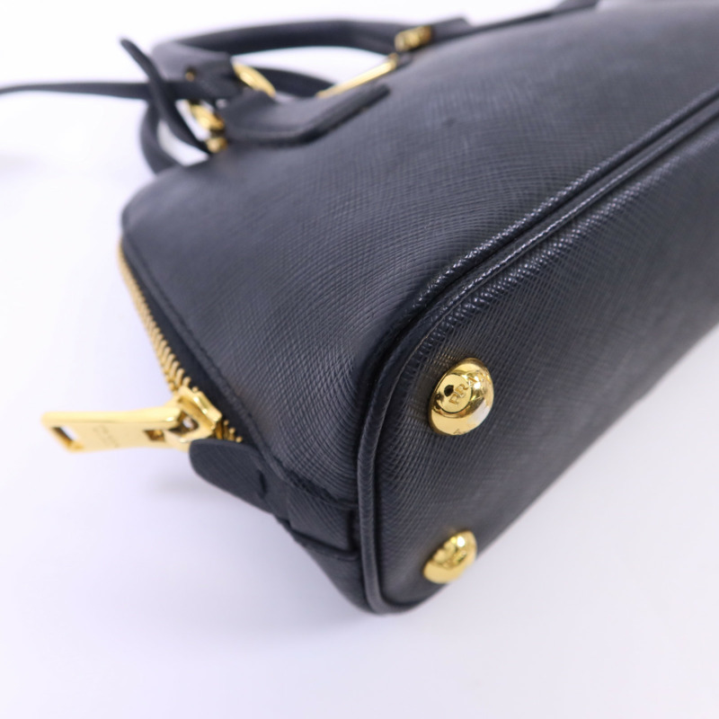 PRADA Saffiano皮革2 Way Shoulder金扣手挽肩背兩用袋-14