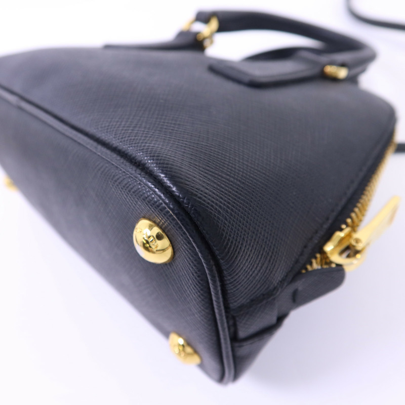 PRADA Saffiano皮革2 Way Shoulder金扣手挽肩背兩用袋-15