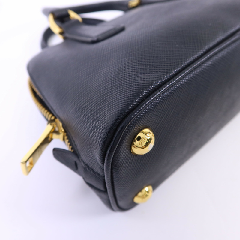 PRADA Saffiano皮革2 Way Shoulder金扣手挽肩背兩用袋-16