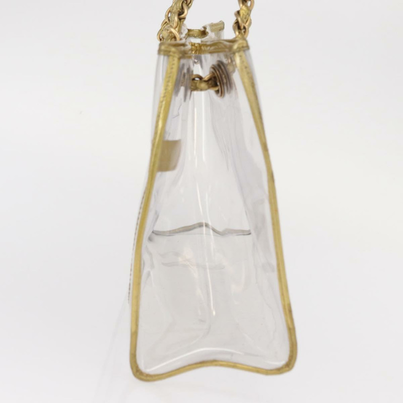 【日本直送】香奈兒鏈條手提包，透明乙烯基材質，CC標誌，正品編號157398V-3