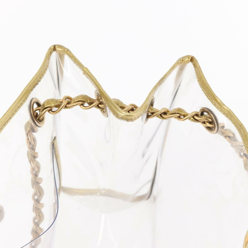 【日本直送】香奈兒鏈條手提包，透明乙烯基材質，CC標誌，正品編號157398V-18