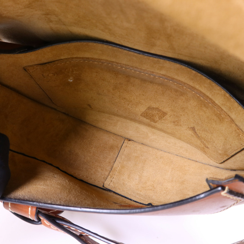 LOEWE 牛皮皮革Gate Small肩背袋-4