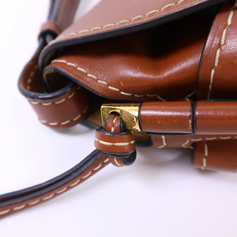 LOEWE 牛皮皮革Gate Small肩背袋-10