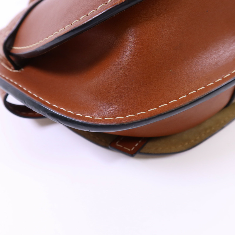 LOEWE 牛皮皮革Gate Small肩背袋-14