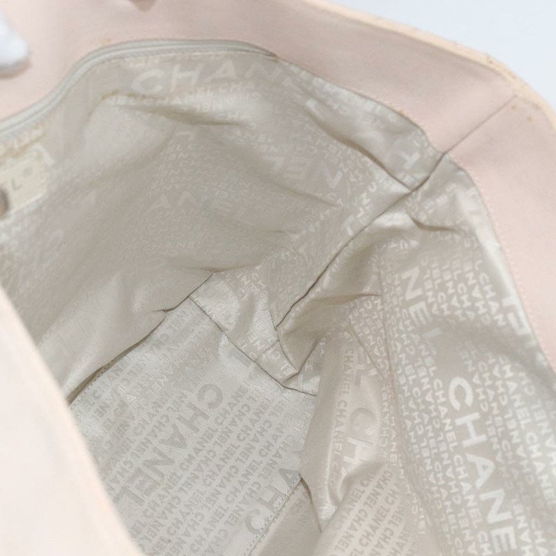 【日本直送】香奈兒帆布托特包 粉紅色 銀色 CC 標誌 Auth 157397V-18