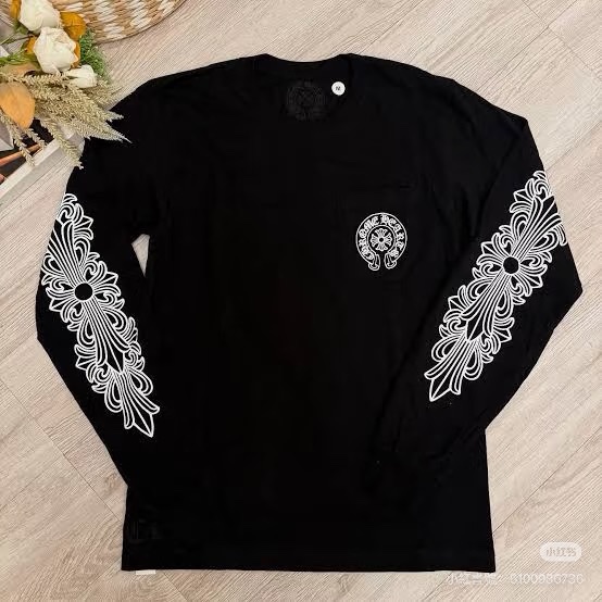 全新 Chrome Hearts 克羅心香港限定長袖T恤 M碼-1