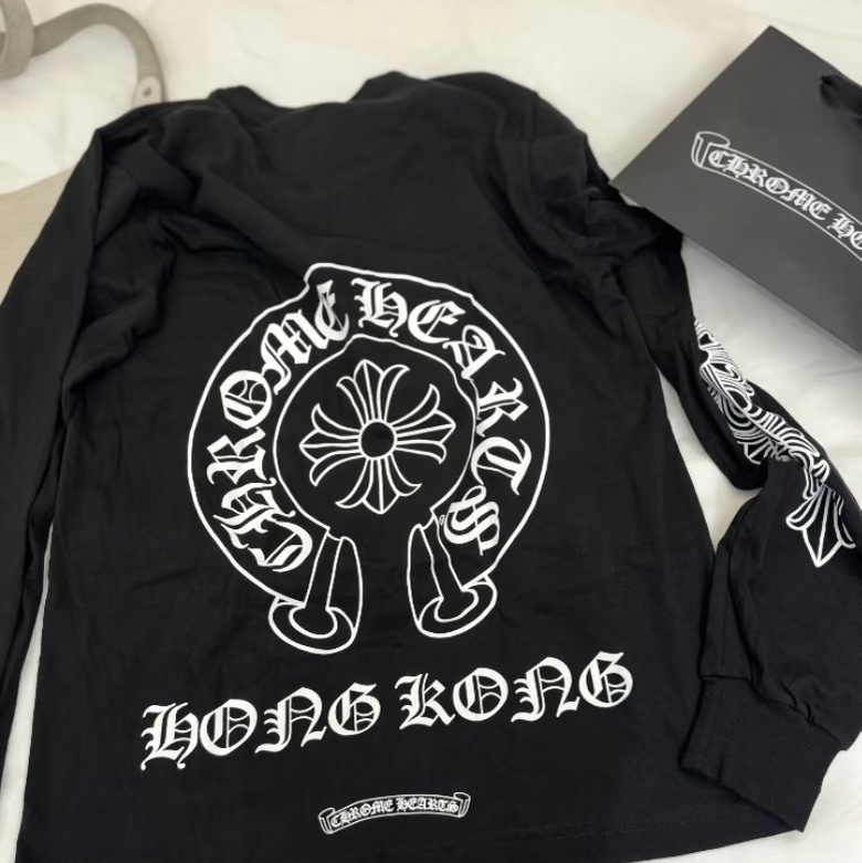 全新 Chrome Hearts 克羅心香港限定長袖T恤 M碼-3