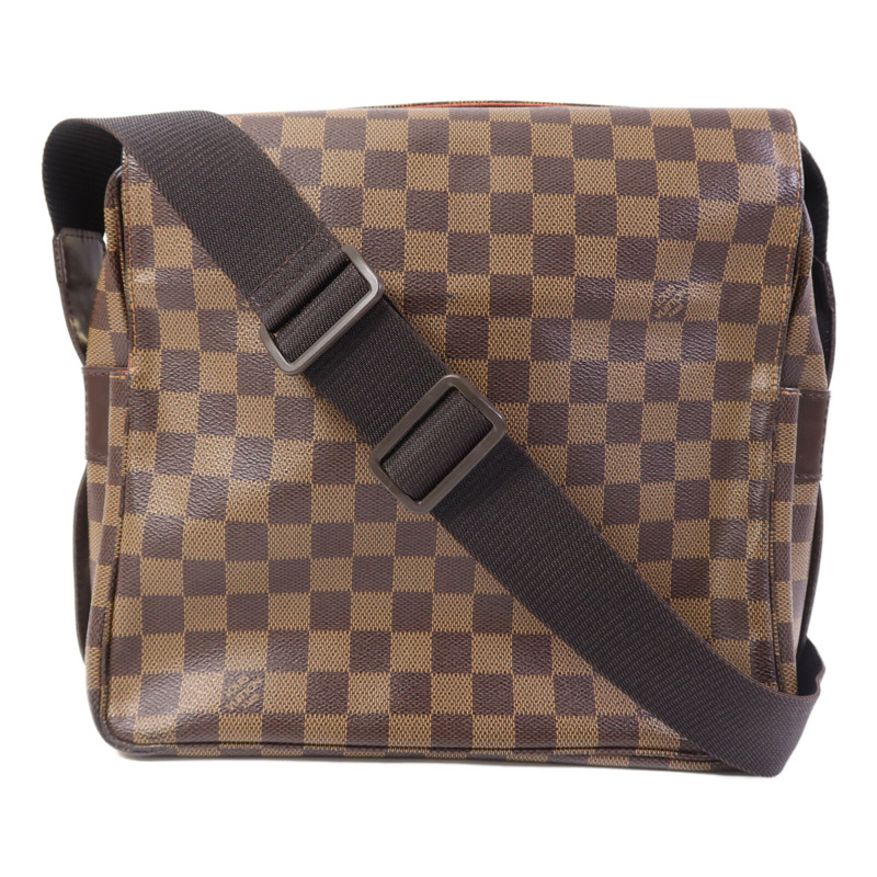 LOUIS VUITTON Damier Ebene Naviglio金扣肩背袋-0