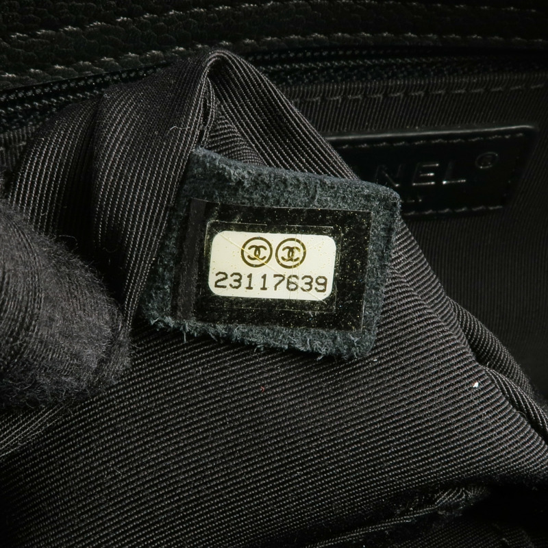 CHANEL 牛皮皮革Chain Shoulder銀扣鏈帶肩背袋-6