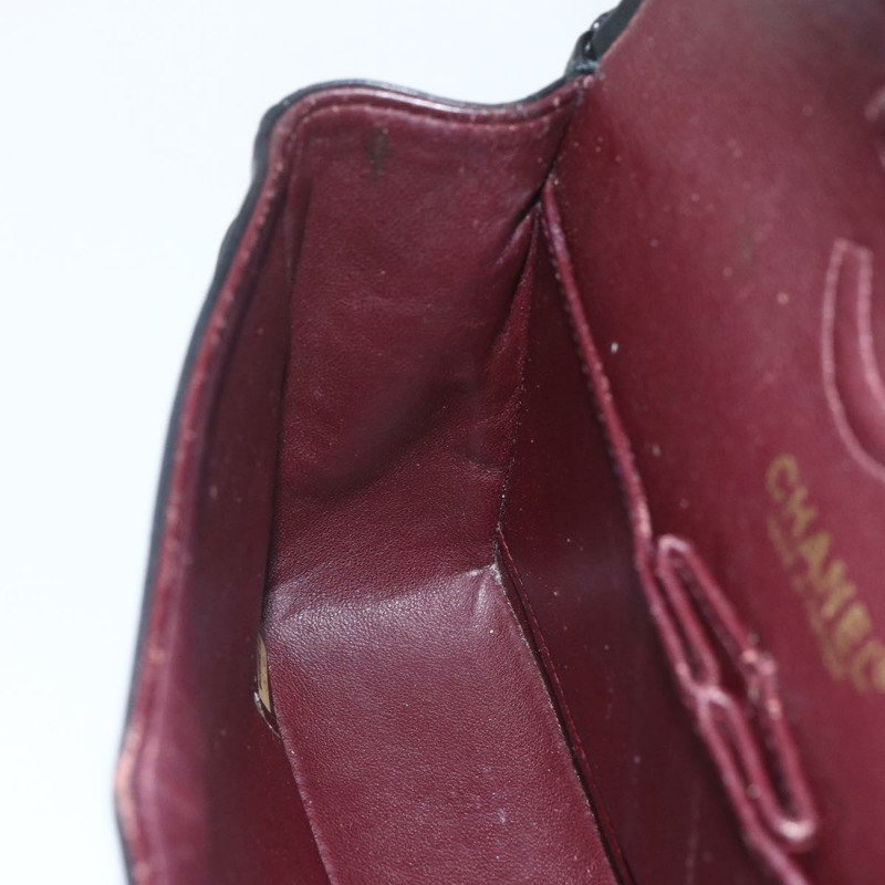 【日本直送】香奈兒 Matelasse 23 鏈條肩背包，羊皮材質，黑色，金色雙C標誌，正品編號 158007SAV-19