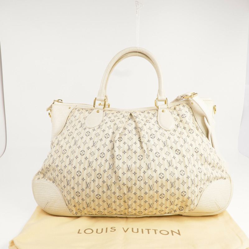 LOUIS VUITTON Monogram Mini Lin Marina GM金扣手挽肩背兩用袋-8