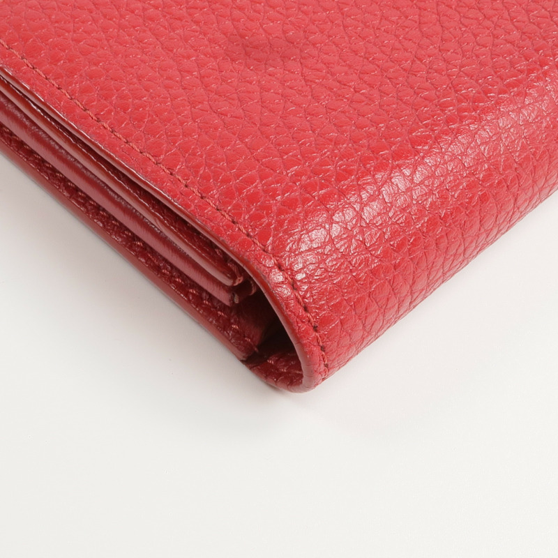 LOUIS VUITTON 牛皮皮革Portefeuille Capucines金扣長錢包-13