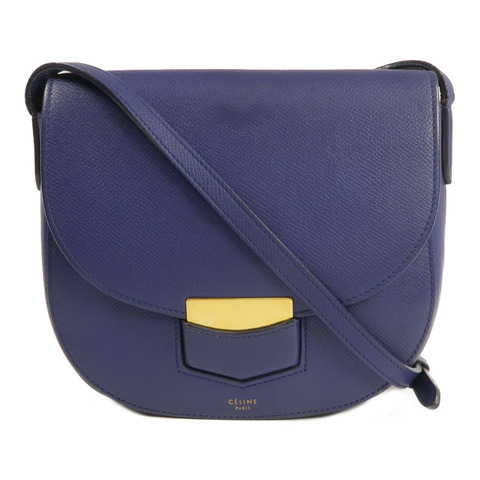 CELINE 牛皮皮革Trotter Small金扣肩背袋