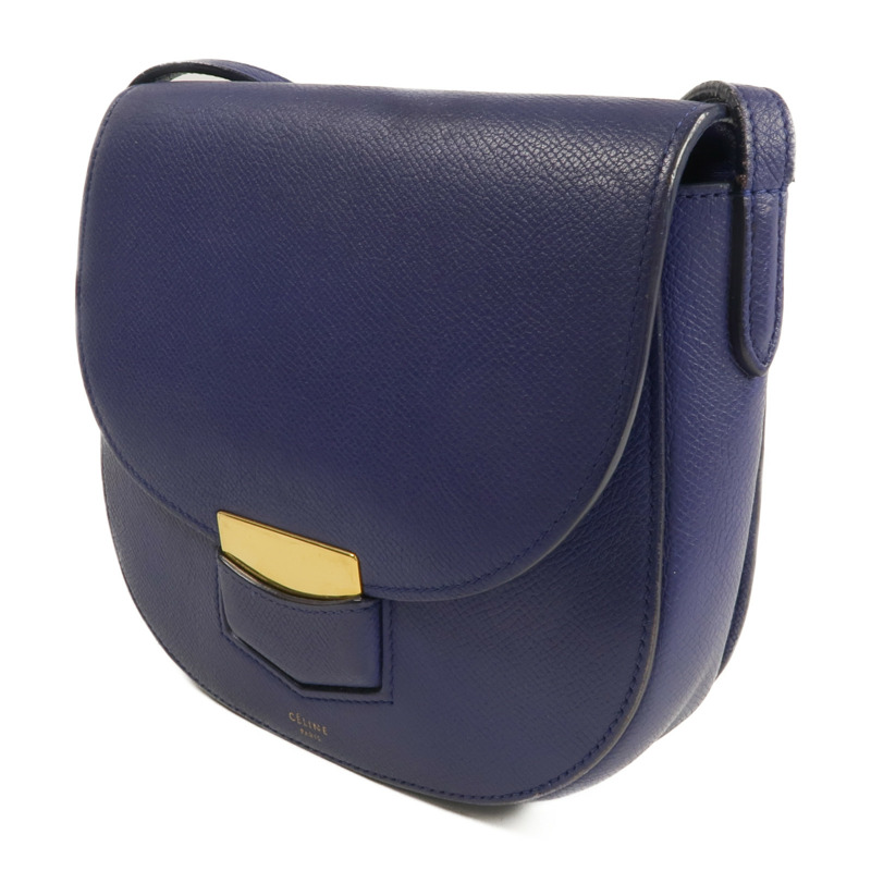 CELINE 牛皮皮革Trotter Small金扣肩背袋-1