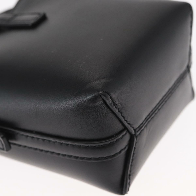 【日本直送】SAINT LAURENT 迷你手提包 皮革 黑色 金色 正品 154229SM-16