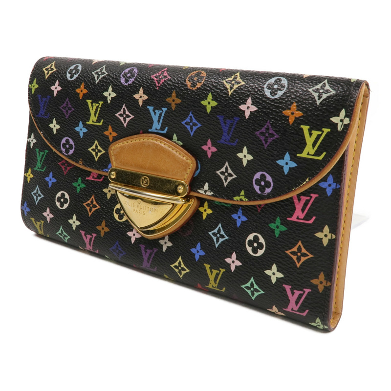 LOUIS VUITTON Monogram Multicolore Portefeuille Eugenie Wallet金扣長錢包-1