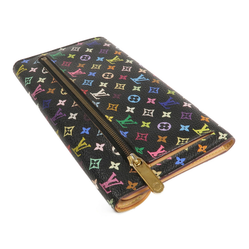 LOUIS VUITTON Monogram Multicolore Portefeuille Eugenie Wallet金扣長錢包-4