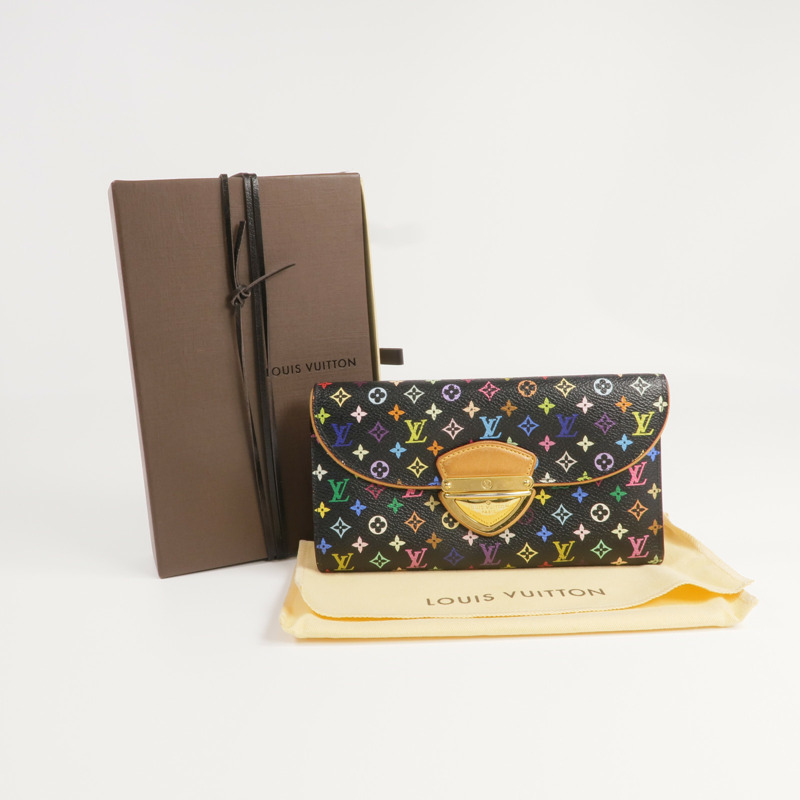 LOUIS VUITTON Monogram Multicolore Portefeuille Eugenie Wallet金扣長錢包-8