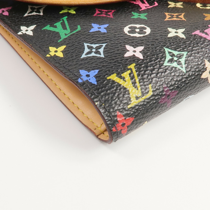 LOUIS VUITTON Monogram Multicolore Portefeuille Eugenie Wallet金扣長錢包-12