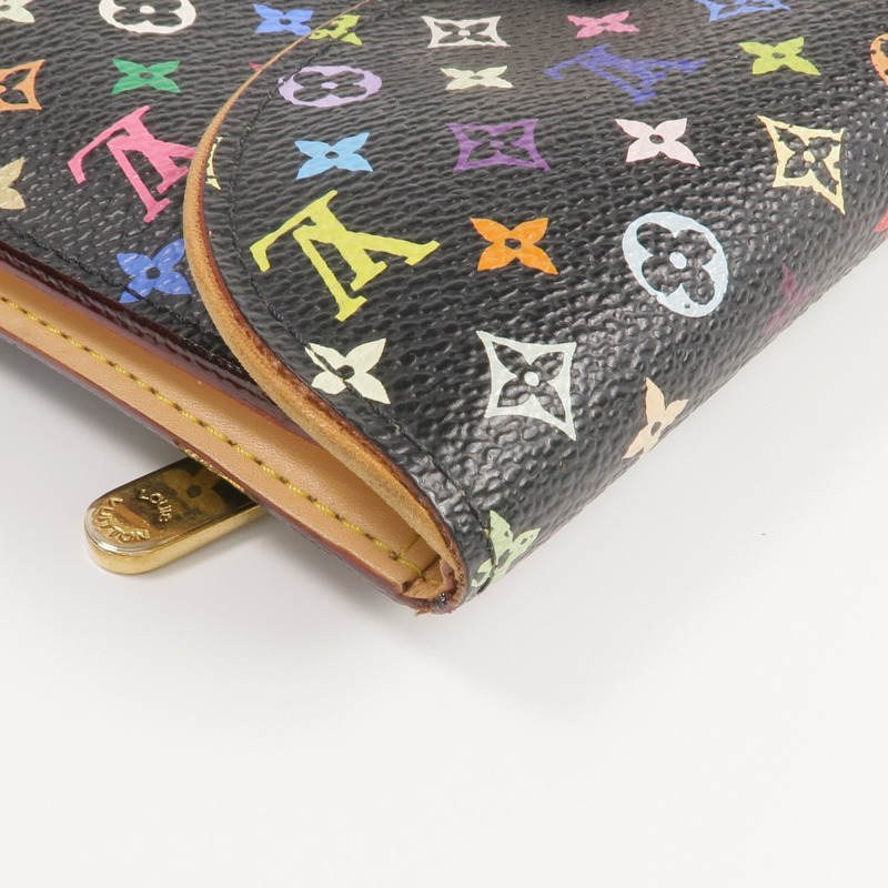 LOUIS VUITTON Monogram Multicolore Portefeuille Eugenie Wallet金扣長錢包-13