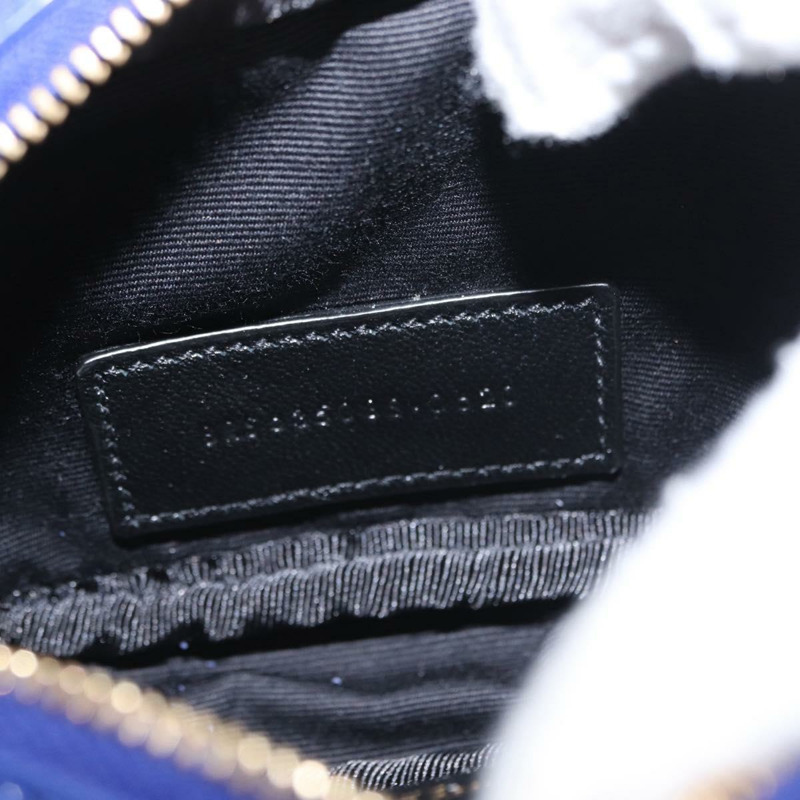 【日本直送】SAINT LAURENT 鏈條 Baby Lou 單肩包 皮革 藍色 金色 正品 158006SAM-10