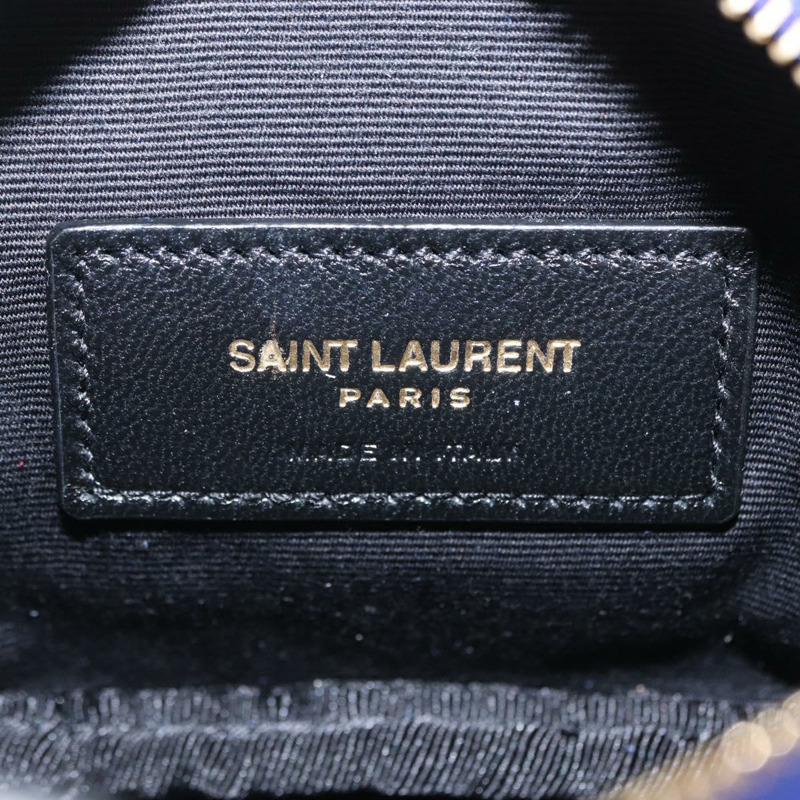 【日本直送】SAINT LAURENT 鏈條 Baby Lou 單肩包 皮革 藍色 金色 正品 158006SAM-18