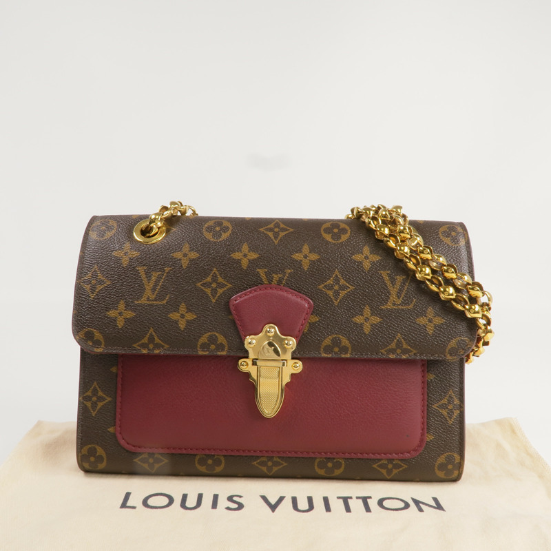 LOUIS VUITTON Monogram Victoire金扣鏈帶肩背袋-8