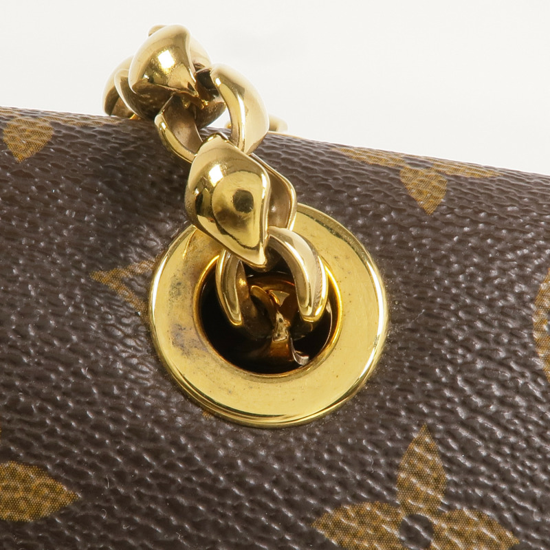 LOUIS VUITTON Monogram Victoire金扣鏈帶肩背袋-14