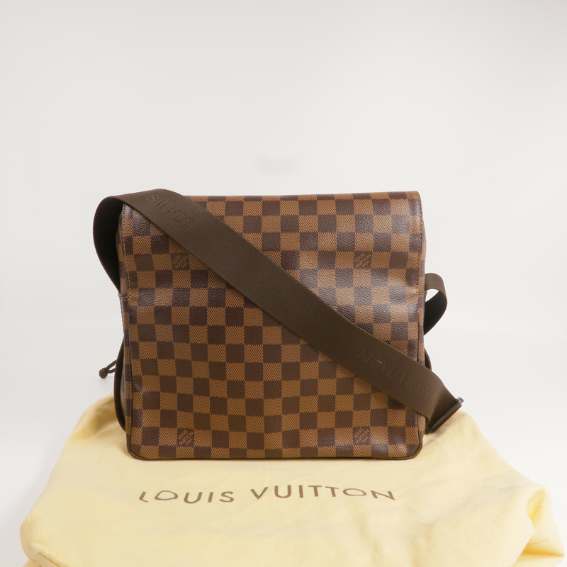LOUIS VUITTON Damier Naviglio金扣肩背袋-8