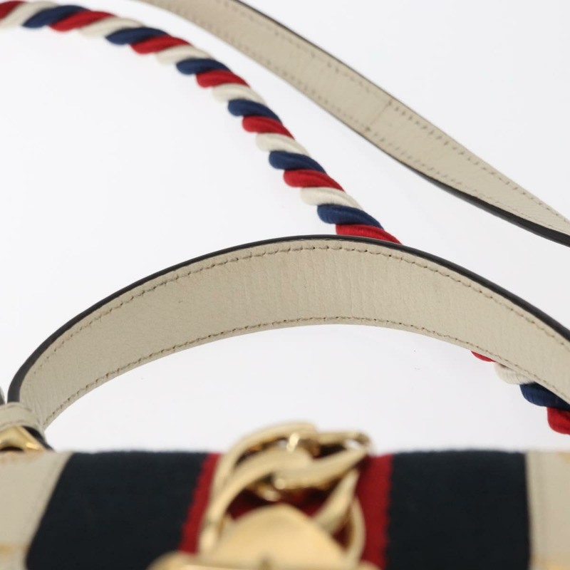 【日本直送】GUCCI Silvi Sherry Line 手提包 皮革 兩用 米色 金色 470270 正品 bs31644-13