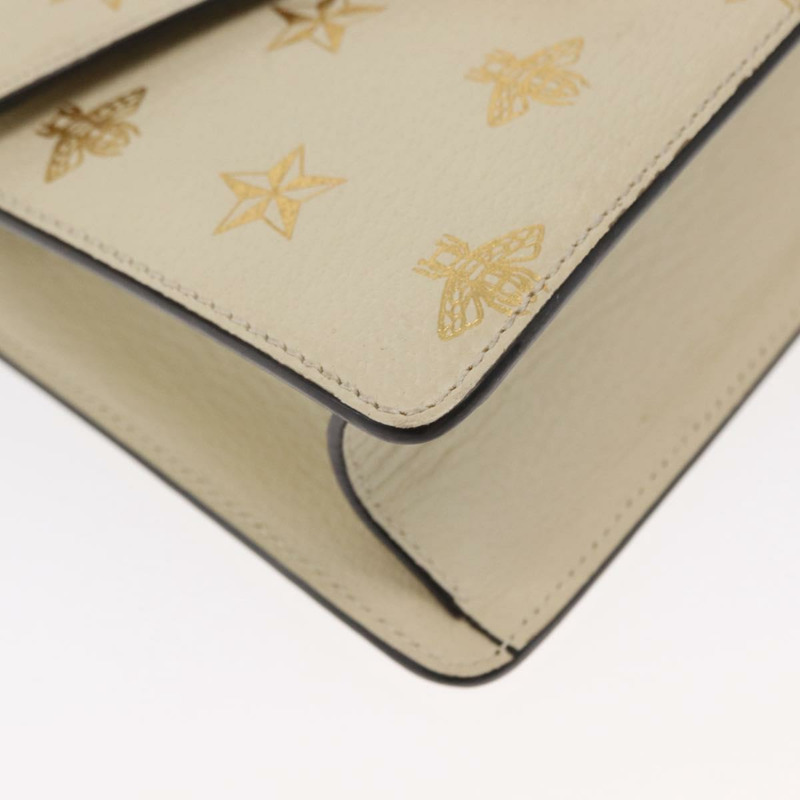 【日本直送】GUCCI Silvi Sherry Line 手提包 皮革 兩用 米色 金色 470270 正品 bs31644-15