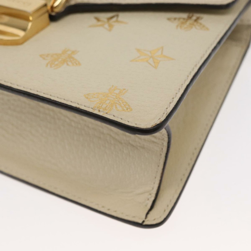 【日本直送】GUCCI Silvi Sherry Line 手提包 皮革 兩用 米色 金色 470270 正品 bs31644-16