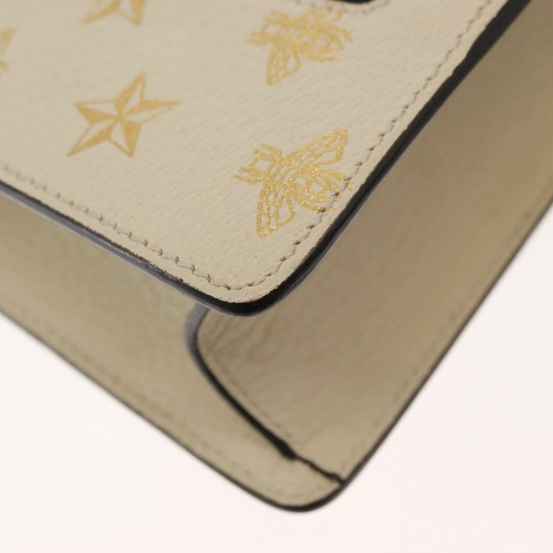 【日本直送】GUCCI Silvi Sherry Line 手提包 皮革 兩用 米色 金色 470270 正品 bs31644-17