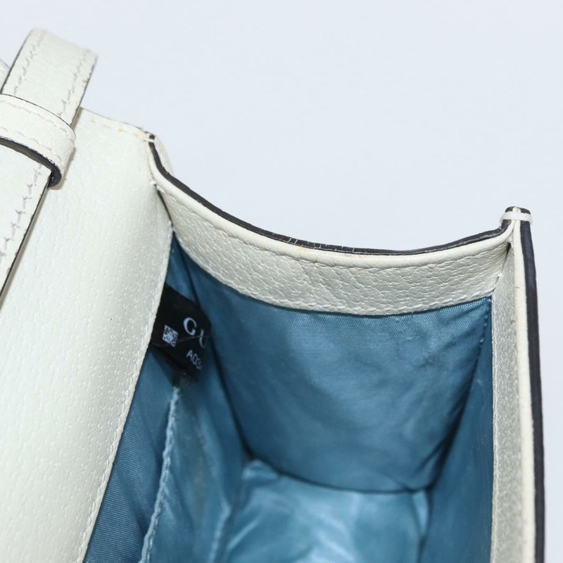 【日本直送】GUCCI Silvi Sherry Line 手提包 皮革 兩用 米色 金色 470270 正品 bs31644-21