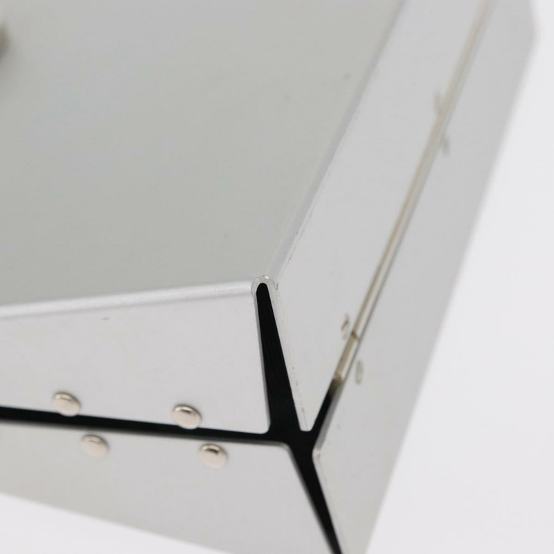 【日本直送】Salvatore Ferragamo Chain Gancini Bag Stainless Steel Silver Auth 156983V-8