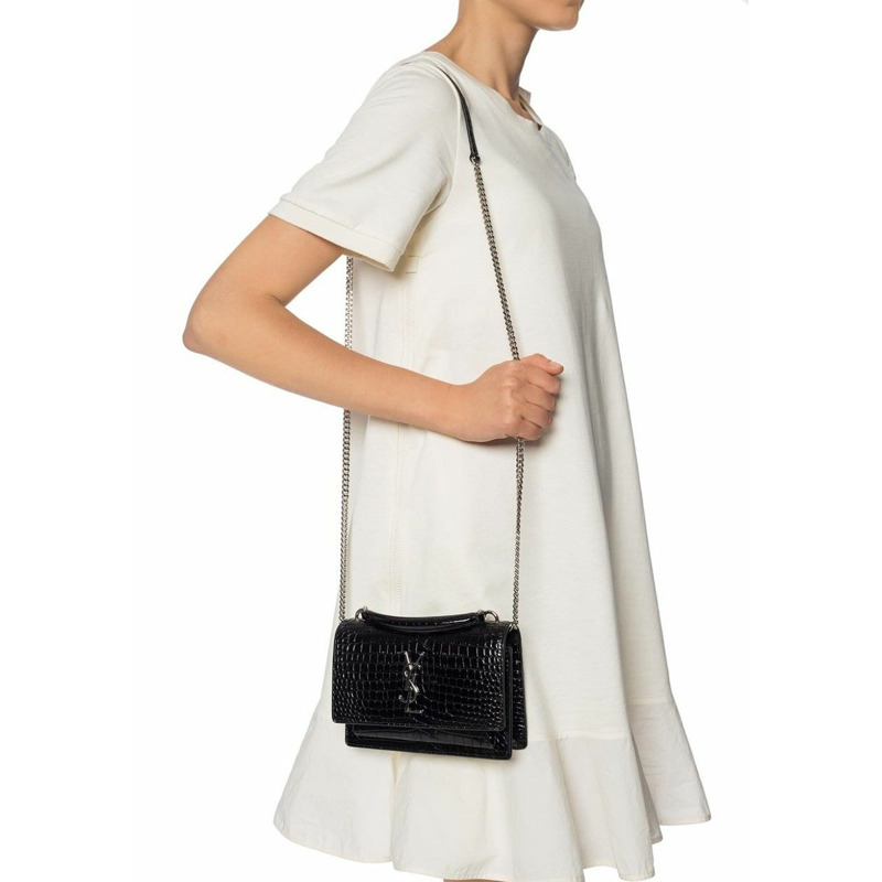 SAINT LAURENT 頂部鏈條單肩包 533026 DND1N-5
