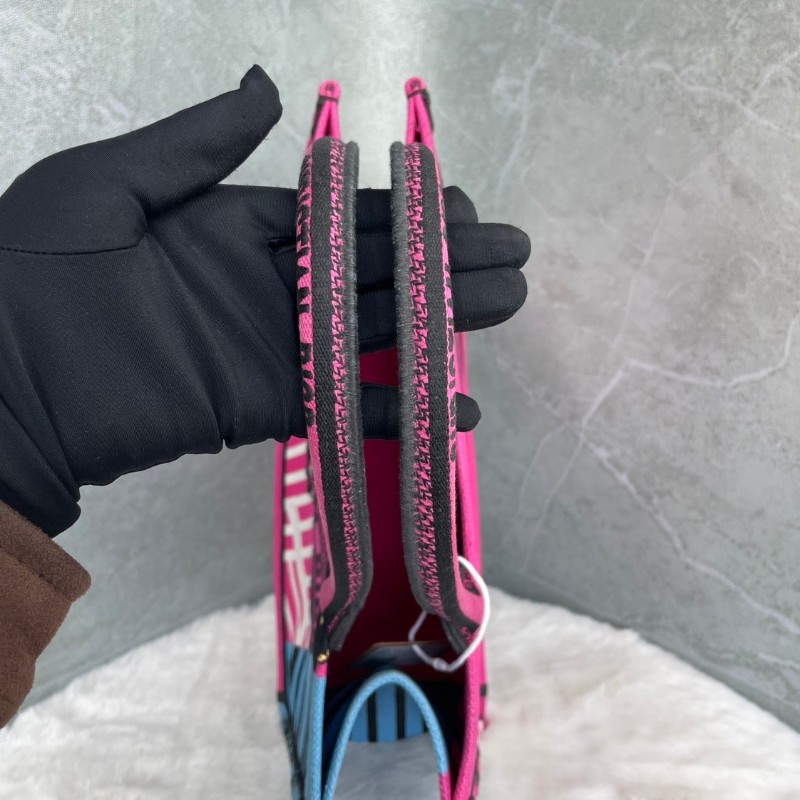 Dior book tote 桃紅色 蝴蝶🦋刺綉托特-7