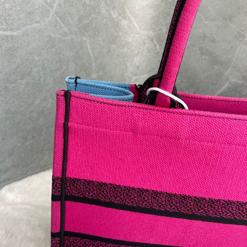 Dior book tote 桃紅色 蝴蝶🦋刺綉托特-10