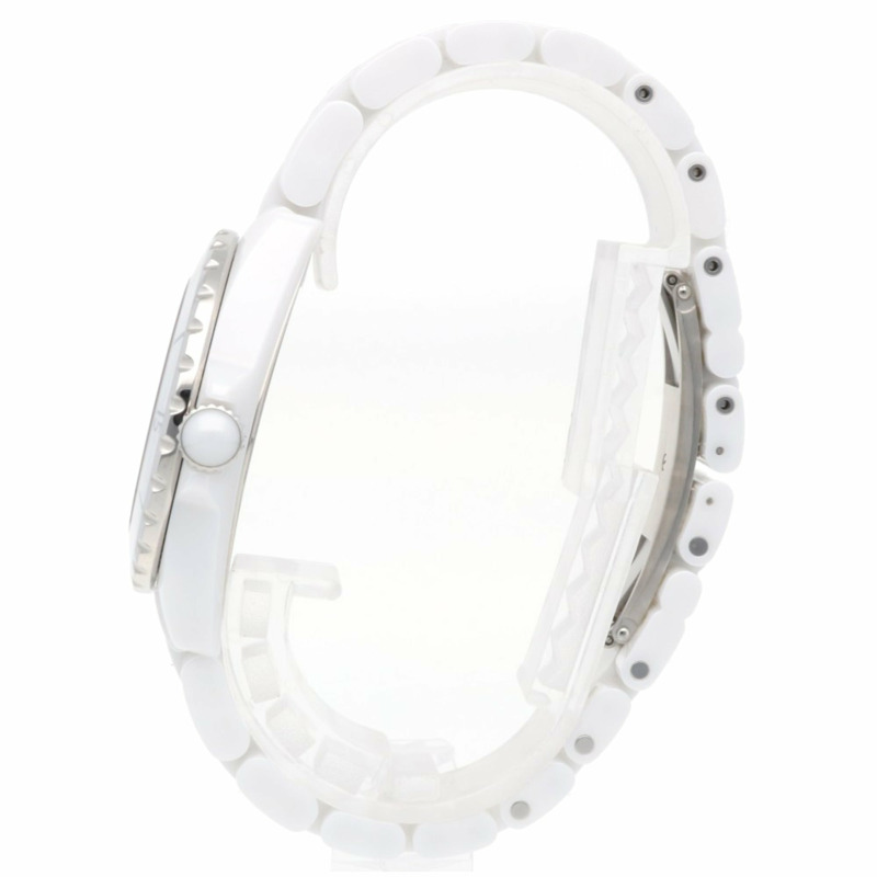 二手香奈兒 J12 手錶，白色陶瓷錶殼，石英機芯，已翻新拋光。-3