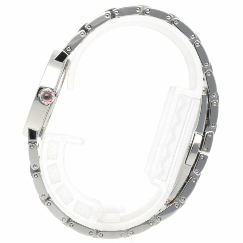 寶格麗 BBL26S 女士精鋼石英腕錶，拋光，二手，鑲嵌 12 顆鑽石-3