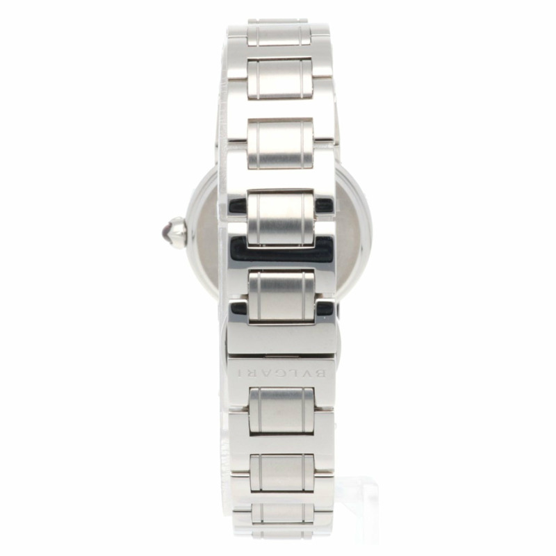 寶格麗 BBL26S 女士精鋼石英腕錶，拋光，二手，鑲嵌 12 顆鑽石-5