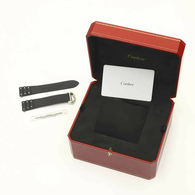 卡地亞 Santos de LM WSSA0037 男士腕錶，帶日期顯示，灰色，自動上鍊機芯-1