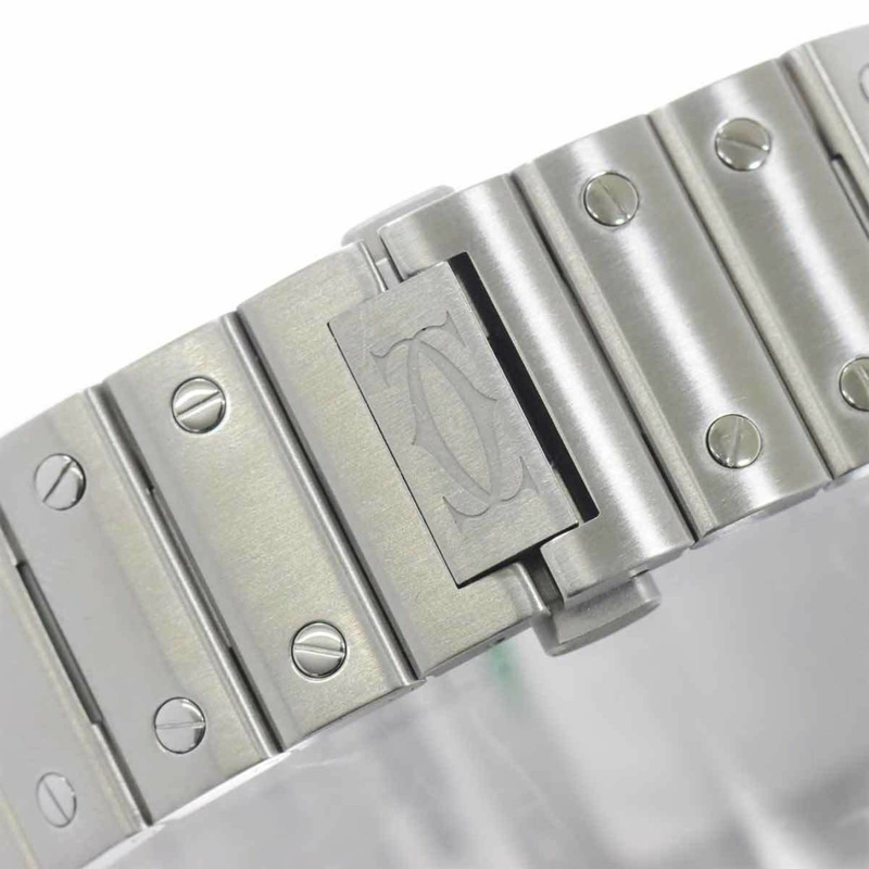 卡地亞 Santos de LM WSSA0037 男士腕錶，帶日期顯示，灰色，自動上鍊機芯-6