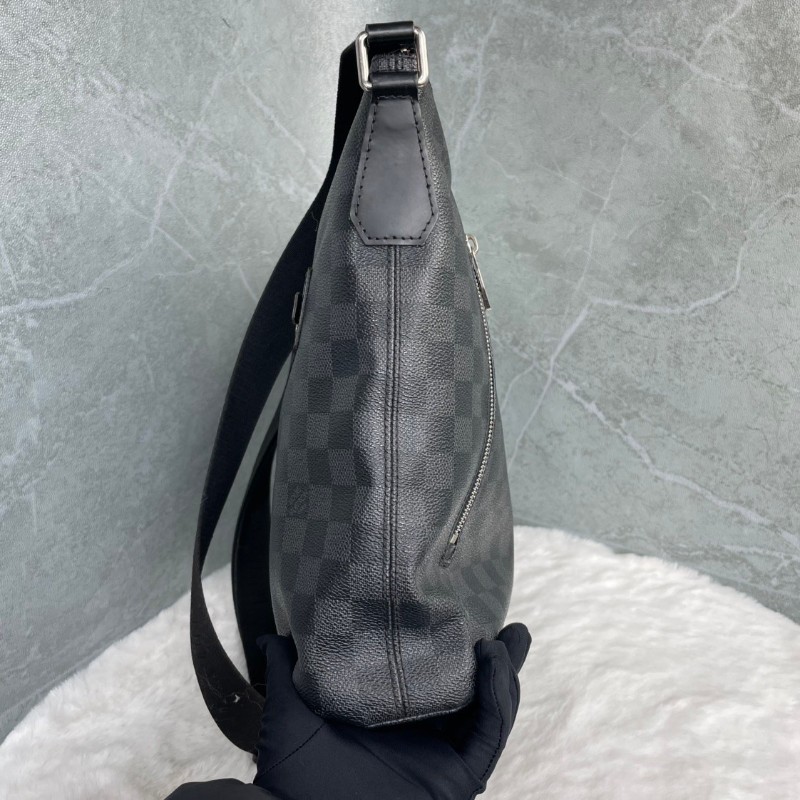 Louis Vuitton  N41211 黑色棋盤格斜背包-4