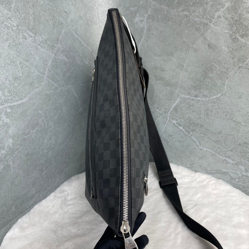 Louis Vuitton  N41211 黑色棋盤格斜背包-8