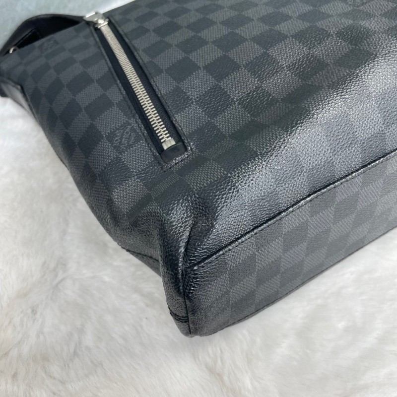 Louis Vuitton  N41211 黑色棋盤格斜背包-9