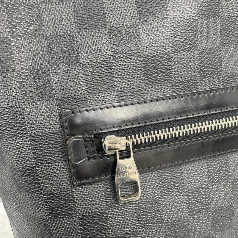 Louis Vuitton  N41211 黑色棋盤格斜背包-19