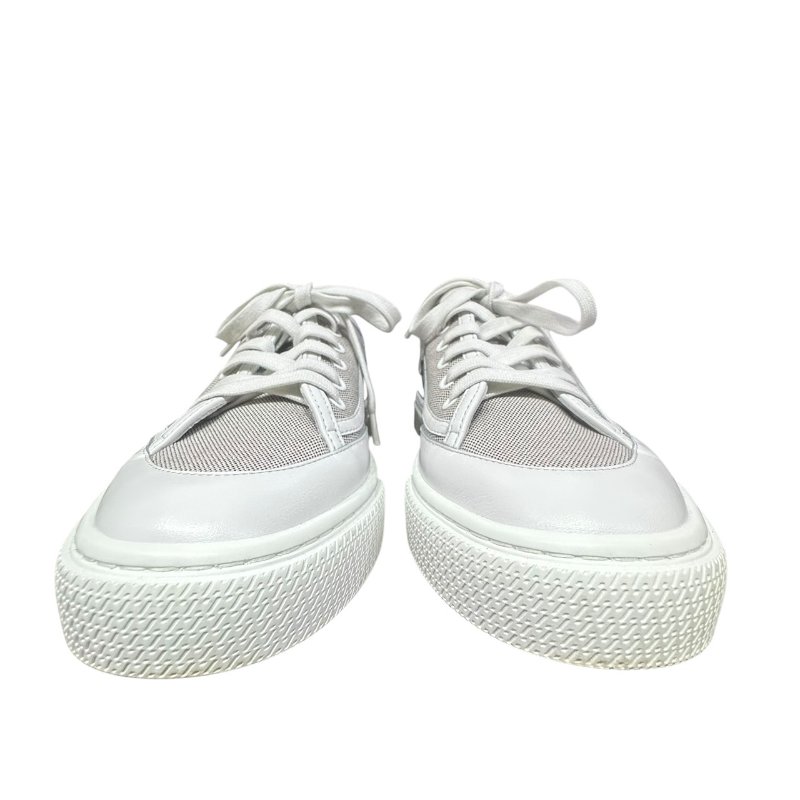 【美收精品】HERMES灰白色帆布休閒鞋 4-672-1