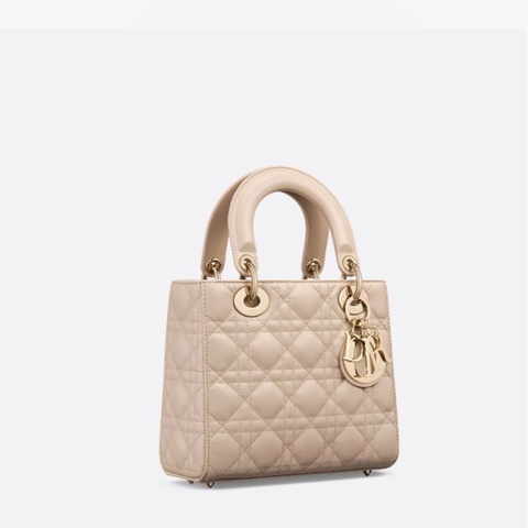 Lady Dior 小型包款 奶茶色