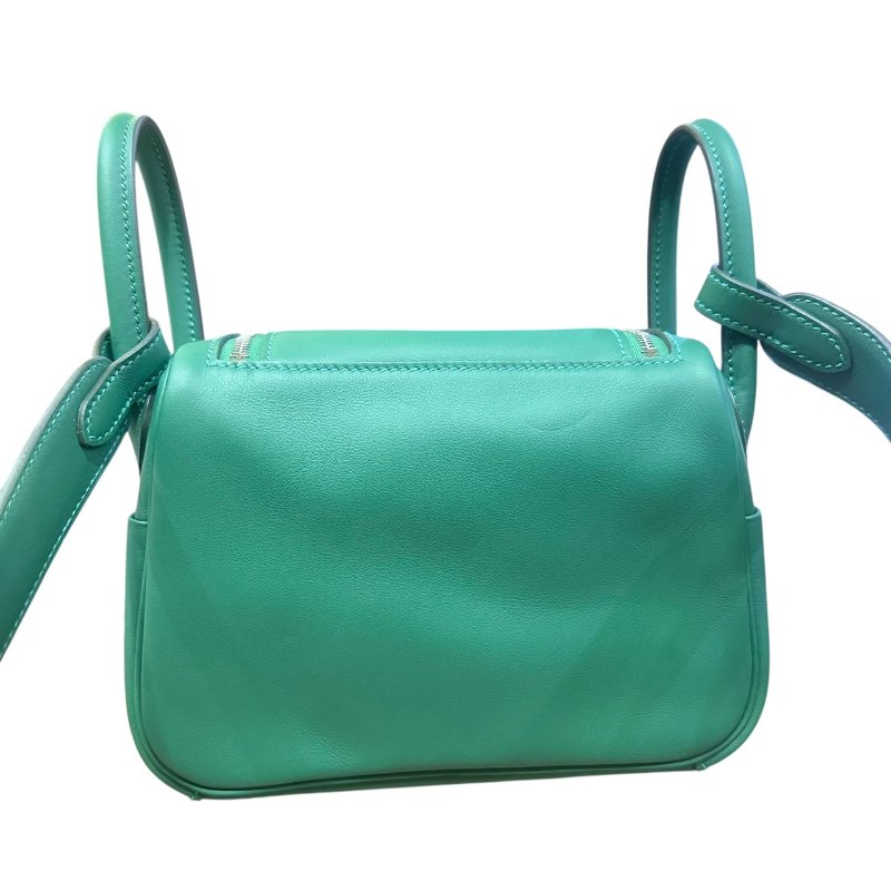 【美收精品】HERMES 綠色MINI LINDI K刻印 4-683-2